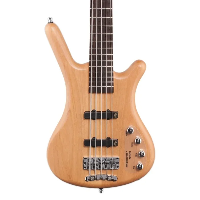Warwick RockBass Corvette Basic 5-string Bass Guitar – Natural Transparent Satin