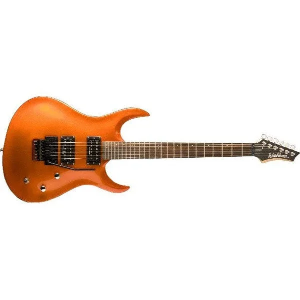 Washburn XMSTD2FRTNG Electric Guitar, XM Series, Floyd Rose -Tangerine