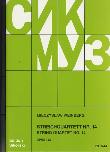 Weinberg, M.: String Quartet No. 14, Op. 122 (score and parts)