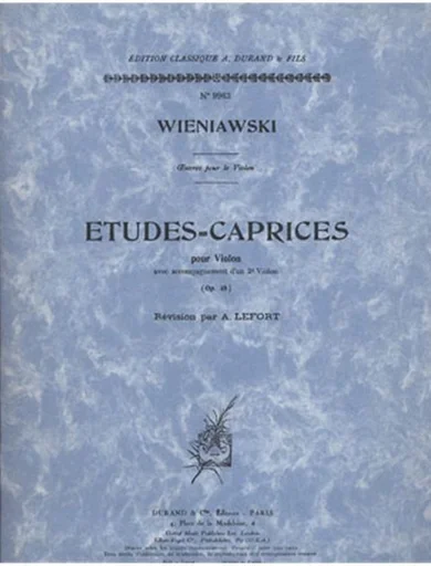 Wieniawski: Etudes-Caprices, Op.18 (two violins)