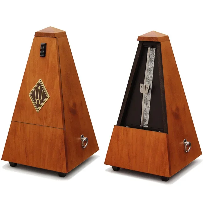Wittner Maelzel Solid Wood Metronome – Cherry – Matte Finish – No Bell – Model 801MK