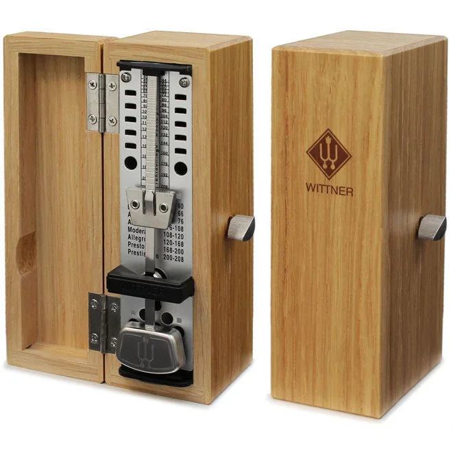 Wittner Taktell Super Mini Solid Wood Metronome – Genuine Oak