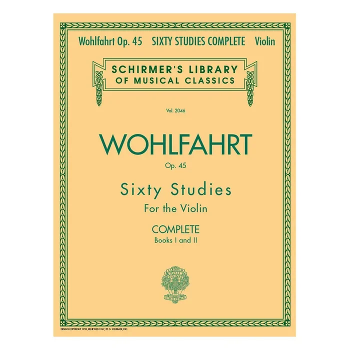 Wohlfahrt – 60 Studies OP45 Violin Complete book 1 & 2