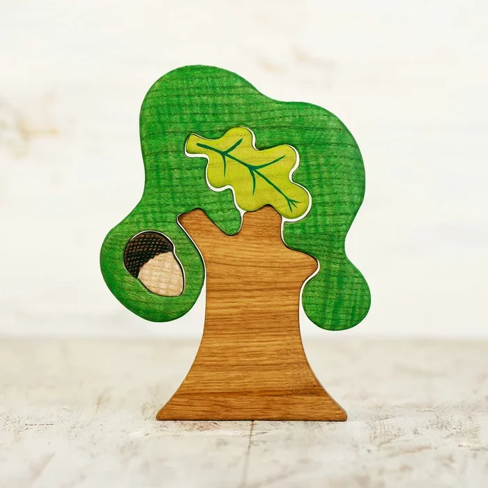 Wooden Caterpillar oak tree