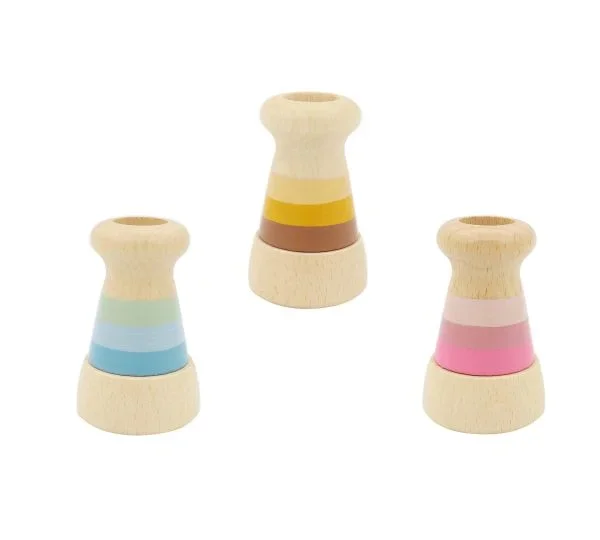 Wooden Prisms Set of 3