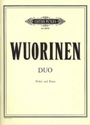 Wuorinen, C.: Duo (Violin & Piano)