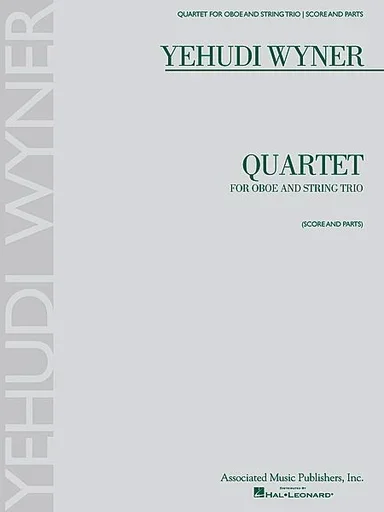 Wyner, Yehudi: Quartet for Oboe and String Trio (oboe, violin, viola, cello) score and parts