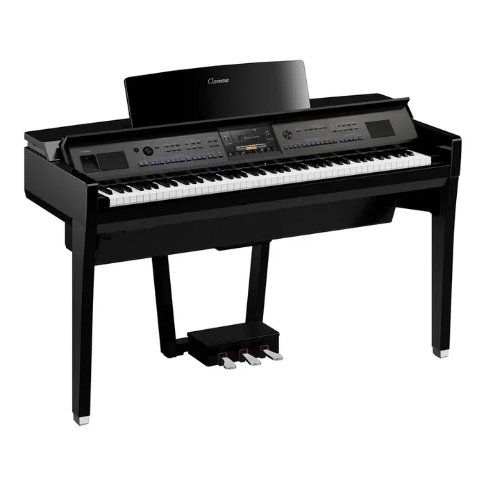 Yamaha Clavinova CVP-909 Digital Upright 88-Key Piano – Matte Black