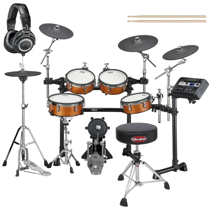 Yamaha DTX8K-X RW Electronic Drum Set – Real Wood DRUM ESSENTIALS BUNDLE