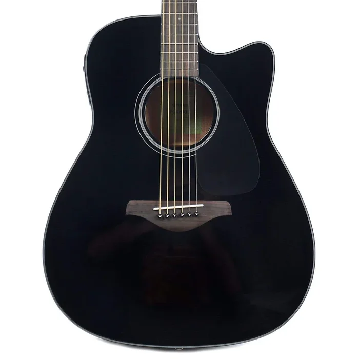 Yamaha FGX800C Dreadnought Cutaway Acoustic Limited Edition Black w/Electronics
