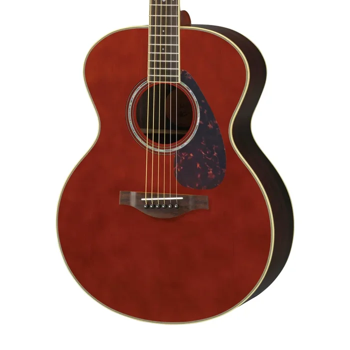 Yamaha LJ6RDTHB Medium Jumbo Acoustic-Electric Guitar – Dark Tint