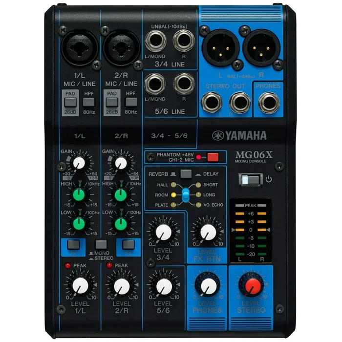 Yamaha MG06X 6-Channel Compact Stereo Mixer