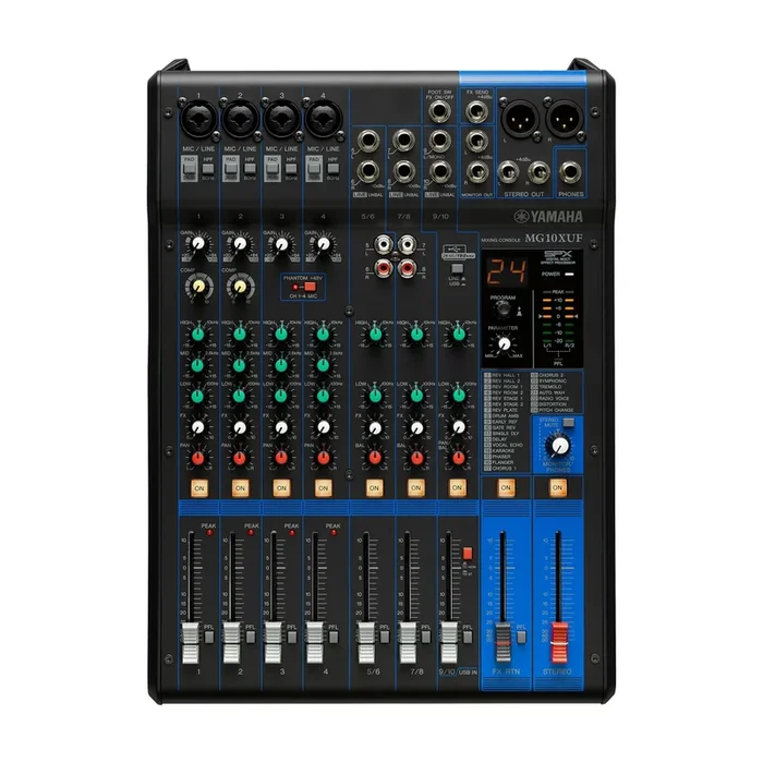Yamaha MG10XUF Mezclador Analógico de 10 Canales con Efectos e Interfaz USB