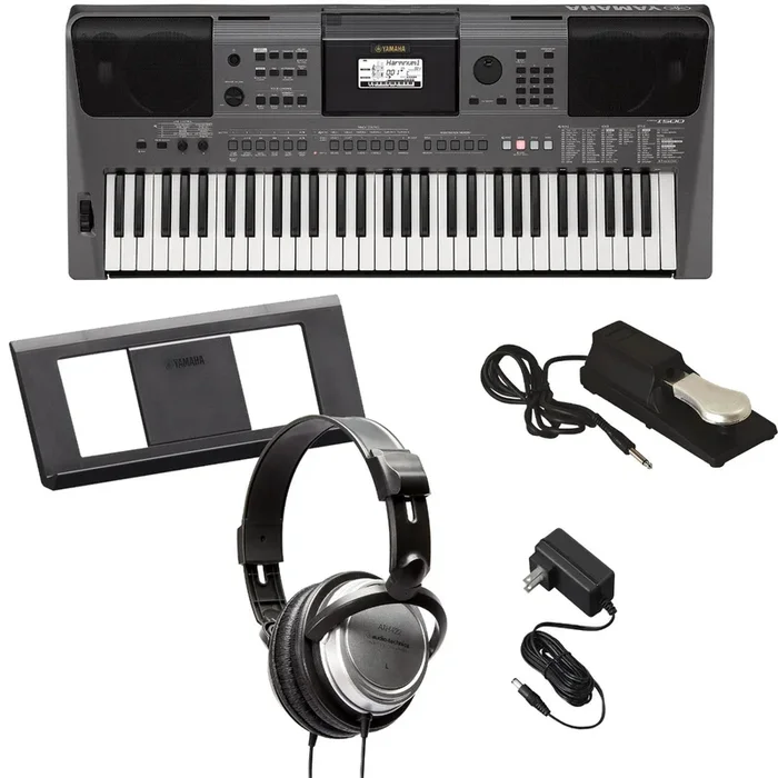 Yamaha PSR-I500 Portable Keyboard for Indian Music BONUS PAK