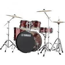 Yamaha Rydeen 5-Piece Shell Pack With 22″ Bass Drum Burgundy Glitter