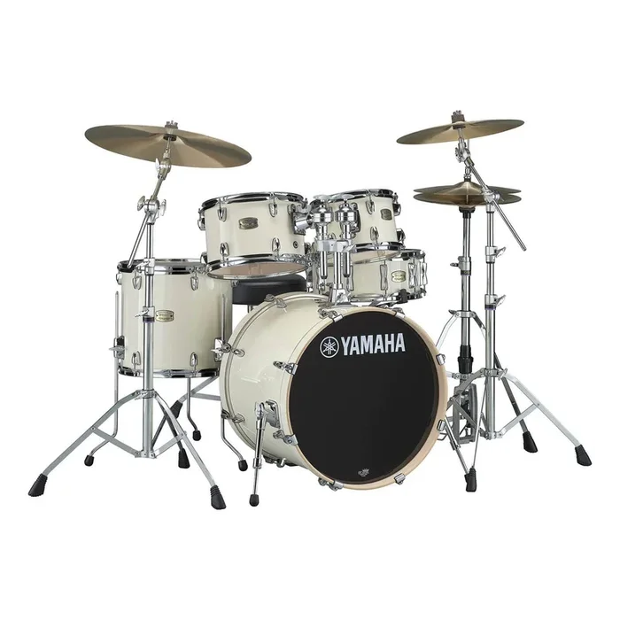 Yamaha Stage Custom Birch 5pc Drum Set w/20BD & 680 Hardware Classic White