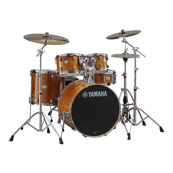 Yamaha Stage Custom Birch 5pc Drum Set w/20BD & 780 Hardware Honey Amber
