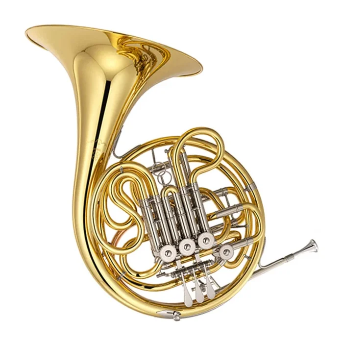 Yamaha YHR-672 Professional Full Double French Horn – “Kruspe” Style, Yellow Brass, and Fixed Bell