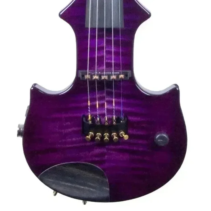 ZETA Jazz Fusion JV45 Artist 5-String fretted electric violin, Z-Inlay pattern and Flame Maple top & Straight Maple Neck