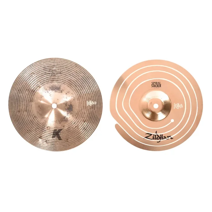Zildjian 10″ FX Spiral Stacker/10″ K. Custom Special Dry Splash Cymbal Stack Set