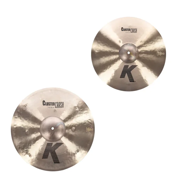 Zildjian 16/18″ K Cluster Crash Cymbal Set (2-Pack Bundle)
