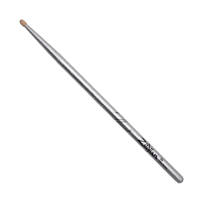 Zildjian 5A Chroma Silver Drum Stick Metallic Paint