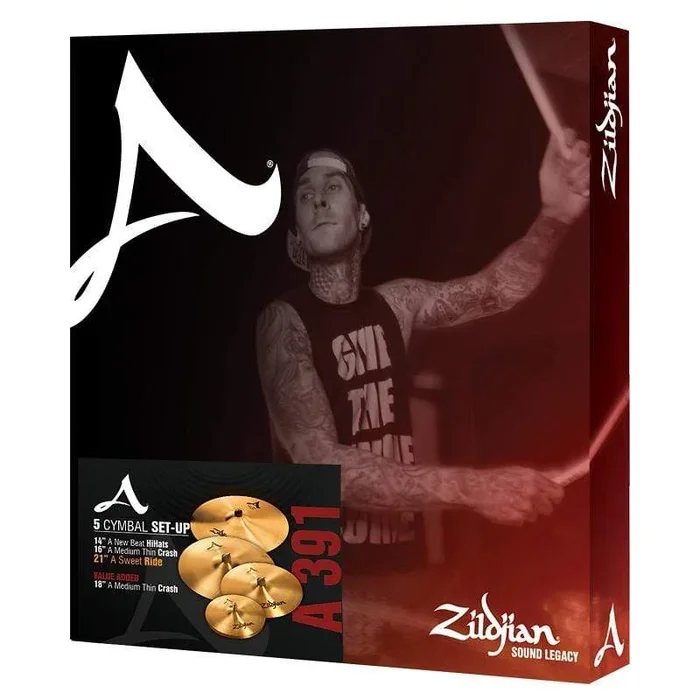 Zildjian A391 Cymbal Box Set (14/16/21 + Free 18″)