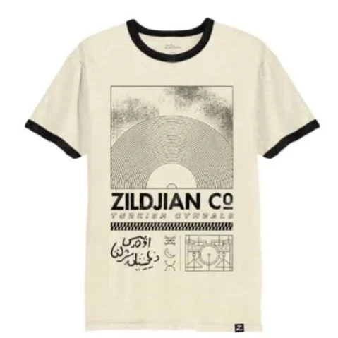 Zildjian Limited Edition Ringer T-Shirt Natural Medium