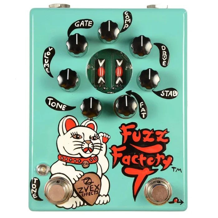 Zvex Fuzz Factory 7 Hand Painted Green