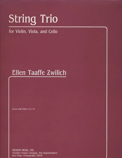 Zwilich, Ellen Taaffe: String Trio for Violin, Viola and Cello, score & parts